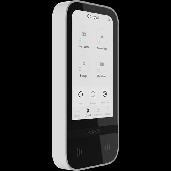 Tikras Ajax KeyPad TouchScreen valdymo įrenginys